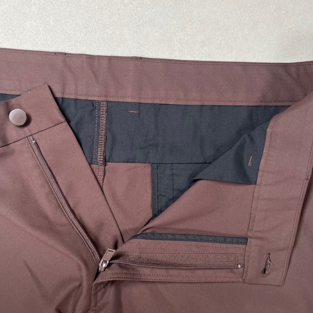 Jack Archer Slim Fit Pants Mens 38x29 (Hemmed) Chocolate Brown Tech Chino Casual - Picture 4 of 8